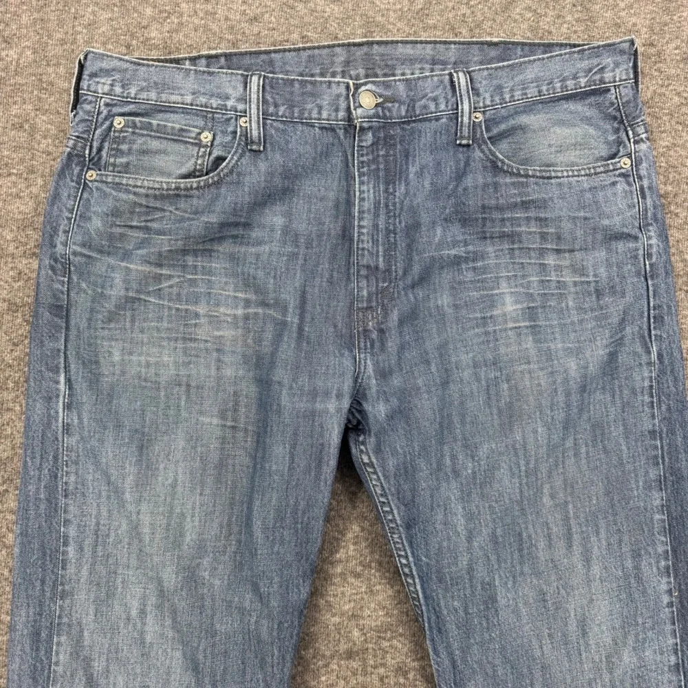 Levis 569 Loose Straight Jeans Mens 38 Medium Wash Blue Denim  Rugged Relaxed